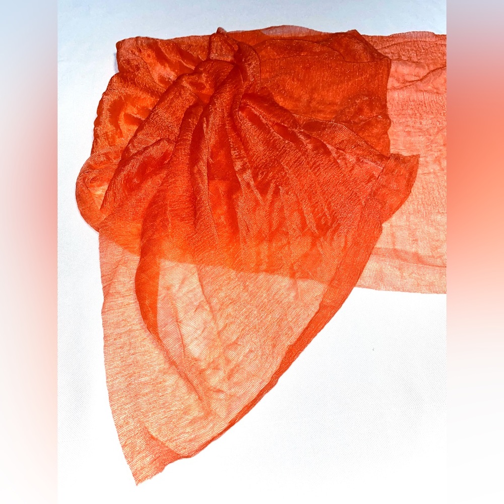 Red & Orange Iridescent Scarf - Picture 4 of 4